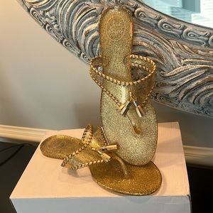 New Never 🌟 Worn Jack Rogers Gold Sandals